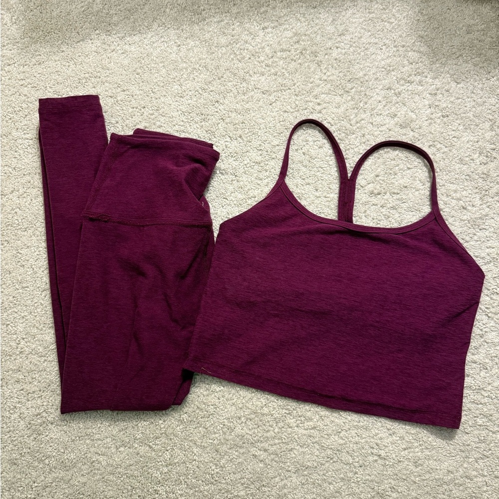 Beyond Yoga Burgundy Set
